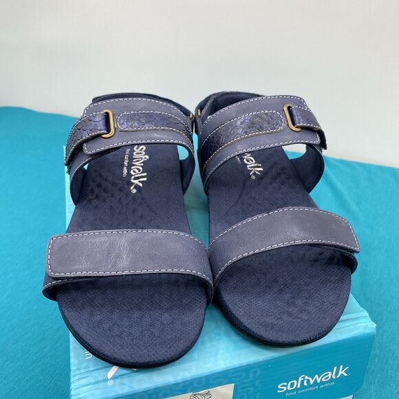 SoftWalk Women's Bimmer Mule Navy/Blue Size 7.0 2W US - Picture 1 of 8